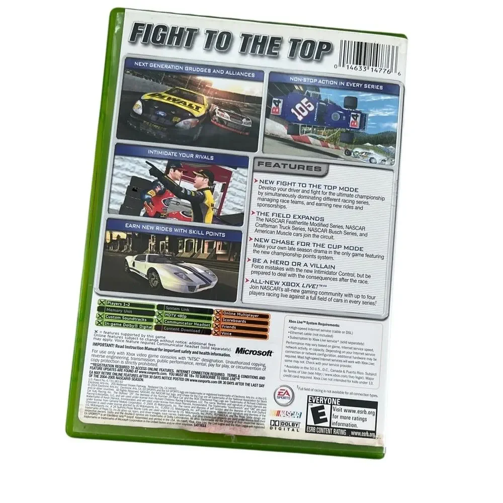 Nascar 2005: Chase for the Cup Complete in Box w/ Manual and Insert Xbox, 2004